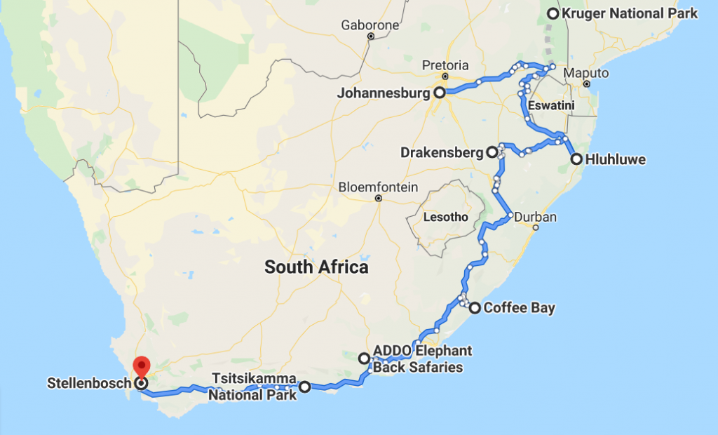 cape town to johannesburg travel